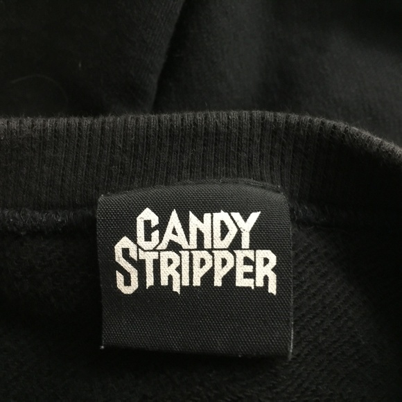 Candy Stripper Tokyo Japan Black L/S Sweater Sz M - Picture 5 of 6